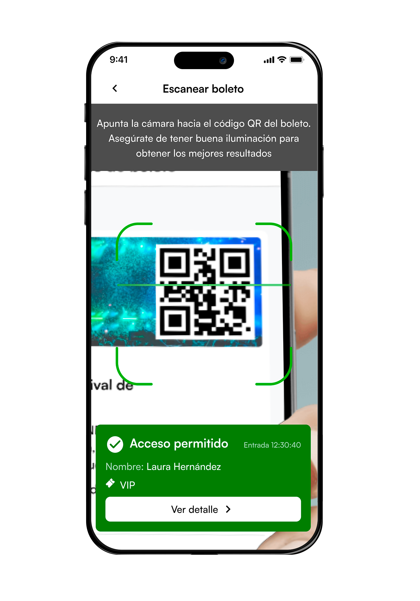 Staff App: validación QR